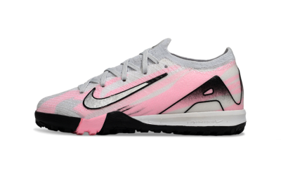 Kids Nike Air Zoom Mercurial Vapor 16 Elite TF Artificial Turf Low-Tops Football Shoes - Grey/Silver/Pink