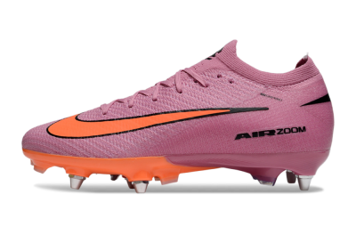 Men's Nike Air Zoom Mercurial Vapor 16 Elite SG Soft Ground Low-Tops Football Boots - Pink/Red/Black