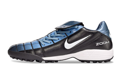 Men's Nike Air Zoom Total 90 III TF Artificial Turf Low-Tops Football Shoes - Black/Blue/White