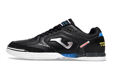 Men's Joma Top Flex IC Indoor & Futsal Low-Tops Football Shoes - Black/Silver/Blue