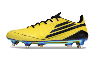 Men's Adidas F50 Elite SG Soft Ground Low-Tops Football Boots - Yellow/Black/Gold