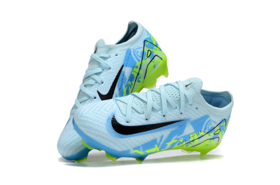 Kids Nike Air Zoom Mercurial Vapor 16 Elite FG Firm Ground Low-Tops Football Boots - Jade/Blue/Yellow