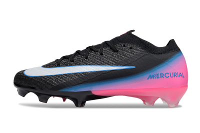 Unisex Nike Air Zoom Mercurial Vapor 16 Elite FG Firm Ground Low-Tops Football Boots - Black/White/Pink