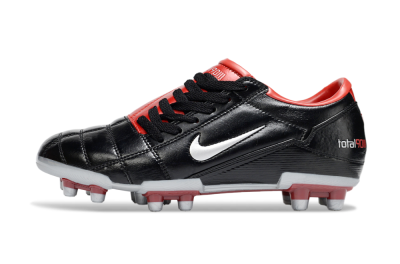 Men's Nike Total 90 III FG Firm Ground Low-Tops Football Boots - Black/Red/White