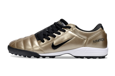Men's Nike Total 90 III TF Artificial Turf Low-Tops Football Shoes - Gold/Black/White