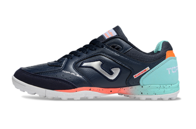 Men's Joma Top Flex TF Artificial Turf Low-Tops Football Shoes - Blue/Silver/Jade