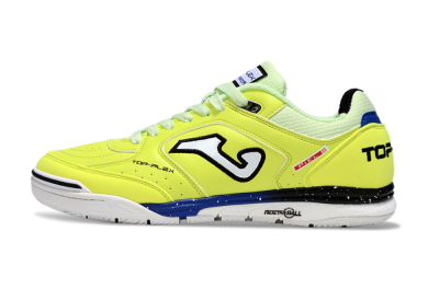 Men's Joma Top Flex IC Indoor & Futsal Low-Tops Football Shoes - Yellow/Blue/White