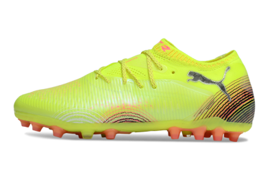 Men's Puma Future 8 Ultimate MG Multi Ground Low-Tops Football Boots - Yellow/Black/Red