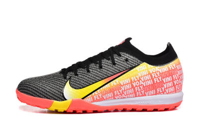 Unisex Nike Air Zoom Mercurial Vapor 16 Elite TF Artificial Turf Low-Tops Football Shoes - Black/Yellow/Red
