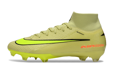 Unisex Nike Air Zoom Mercurial Superfly 10 Elite FG Firm Ground High-Tops Football Boots - Yellow/Black/Red