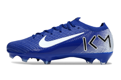 Men's KM x Nike Air Zoom Mercurial Vapor 16 Elite FG Firm Ground Low-Tops Football Boots - Blue/White/Black