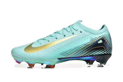 Men's Nike Air Zoom Mercurial Vapor 16 Elite FG Firm Ground Low-Tops Football Boots - Jade/Gold/Black