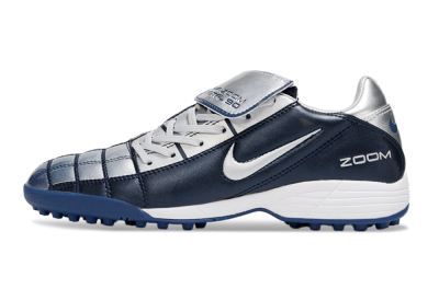 Men's Nike Air Zoom Total 90 III TF Artificial Turf Low-Tops Football Shoes - Blue/Silver/White