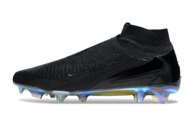 Unisex Nike Phantom 6 Elite High FG Firm Ground High-Tops Football Boots - Black/Gold