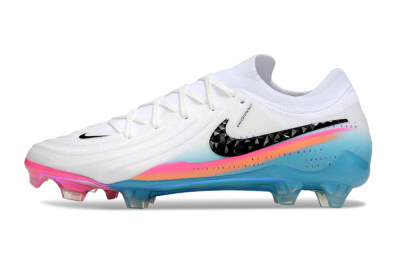 Men's Nike Phantom GX 2 Elite FG Firm Ground Low-Tops Football Boots - White/Red/Blue