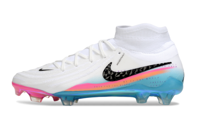 Men's Nike Phantom Luna Elite FG Firm Ground Low-Tops Football Boots - White/Red/Blue