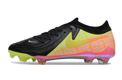 Men's Nike Phantom GX 2 Elite FG Firm Ground Low-Tops Football Boots - Black/Yellow/Orange