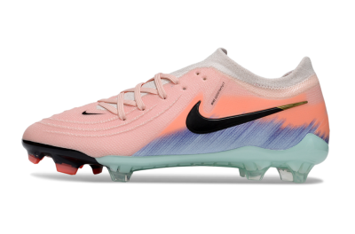 Men's Nike Phantom GX 2 Elite FG Firm Ground Low-Tops Football Boots - Pink/Black/Jade