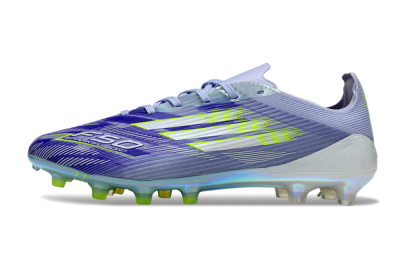 Unisex Adidas F50 Elite FG Firm Ground Low-Tops Football Boots - Blue/Yellow/Silver