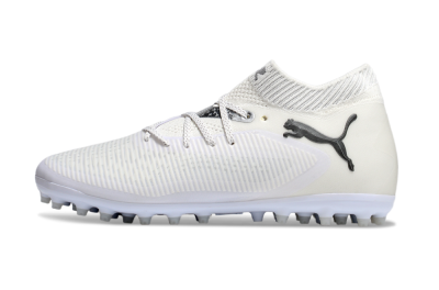 Men's Puma Future 8 Ultimate MG Multi Ground Low-Tops Football Boots - Beige/Black/White