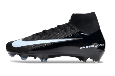 Unisex Nike Air Zoom Mercurial Superfly 10 Elite FG Firm Ground High-Tops Football Boots - Black/Jade/White