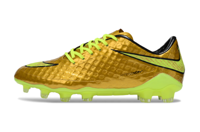 Men's Nike Hypervenom Phantom Rgn SE FG Firm Ground Low-Tops Football Boots - Gold/Black/Yellow