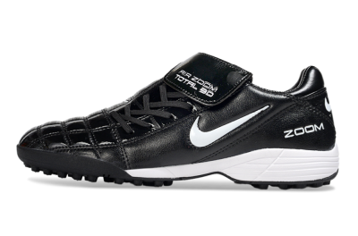 Men's Nike Air Zoom Total 90 III TF Artificial Turf Low-Tops Football Shoes - Black/White