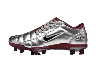 Men's Nike Total 90 III FG Firm Ground Low-Tops Football Boots - Silver/Black/Red