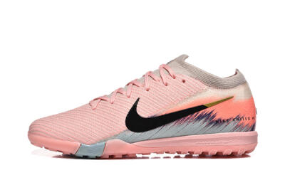 Men's Nike Air Zoom Mercurial Vapor 15 Elite TF Artificial Turf Low-Tops Football Shoes - Pink/Black/Gold