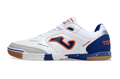 Men's Joma Top Flex IC Indoor & Futsal Low-Tops Football Shoes - White/Red/Blue