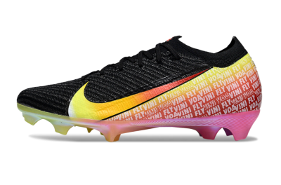 Unisex Nike Air Zoom Mercurial Vapor 16 Elite FG Firm Ground Low-Tops Football Boots - Black/Red/Yellow