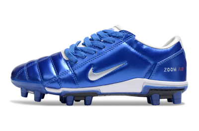 Unisex Nike Air Zoom Total 90 III FG Firm Ground Low-Tops Football Boots - Blue/Silver/White