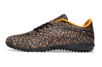 Men's Nike Hypervenom Phantom TF Artificial Turf Low-Tops Football Shoes - Brown/Black/Yellow