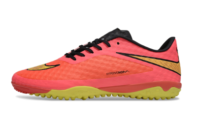 Men's Nike Hypervenom Phantom TF Artificial Turf Low-Tops Football Shoes - Red/Yellow/Black
