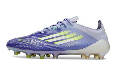 Unisex Adidas F50 Elite FG Firm Ground Low-Tops Football Boots - Blue/Silver/Yellow