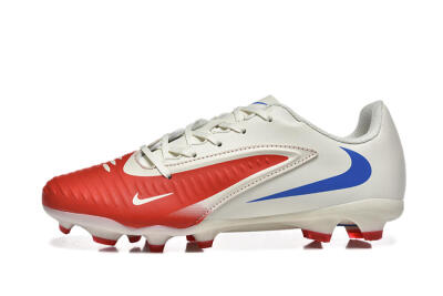 Men's Nike Phantom 6 Elite Low FG Firm Ground Low-Tops Football Boots - Red/White/Blue