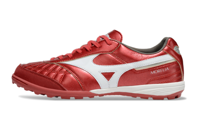 Men's Mizuno Morelia Neo 4 TF Artificial Turf Low-Tops Football Shoes - Red/White