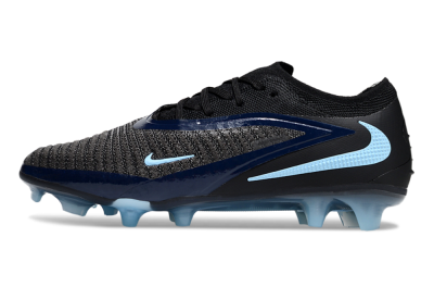 Unisex Nike Phantom 6 Elite Low FG Firm Ground Low-Tops Football Boots - Black/Blue/Jade