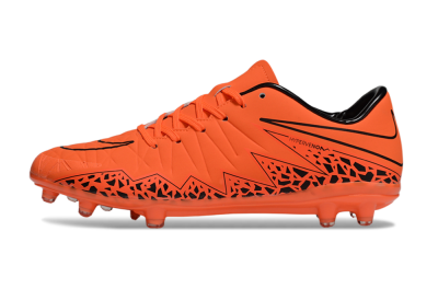 Men's Nike Hypervenom Phantom II RGN FG Firm Ground Low-Tops Football Boots - Red/Black