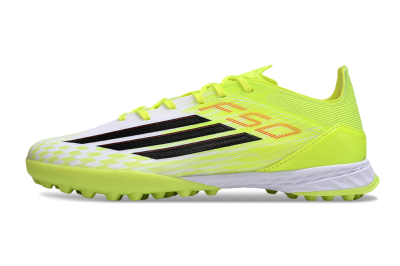Men's Adidas F50 Pro TF Artificial Turf Low-Tops Football Shoes - Yellow/Black/Red