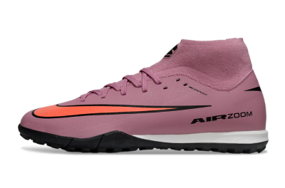 Men's Nike Air Zoom Mercurial Superfly 10 Academy TF Artificial Turf High-Tops Football Shoes - Red/Black/White