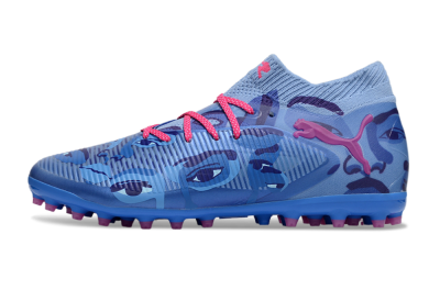 Men's Puma Future 8 Ultimate MG Multi Ground Low-Tops Football Boots - Blue/Pink/Black