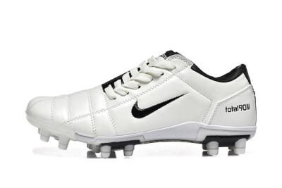 Men's Nike Air Zoom Total 90 III FG Firm Ground Low-Tops Football Boots - White/Black