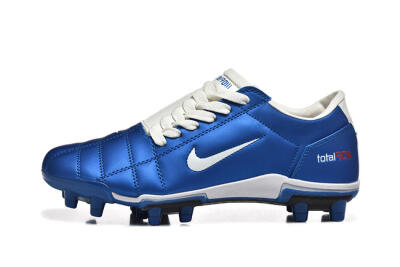 Men's Nike Air Zoom Total 90 III FG Firm Ground Low-Tops Football Boots - Blue/White