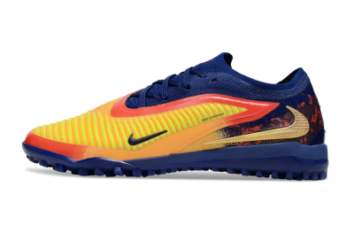 Men's Nike Phantom 6 Elite TF Artificial Turf Low-Tops Football Shoes - Yellow/Red/Blue
