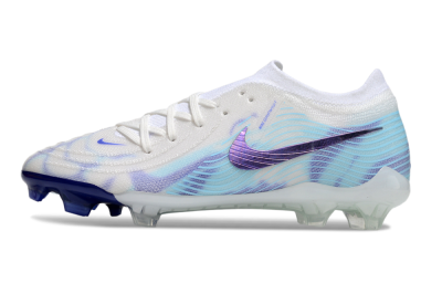 Men's Nike Phantom GX 2 Elite FG Firm Ground Low-Tops Football Boots - White/Purple/Jade