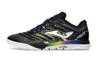 Men's Joma Top Flex IC Indoor & Futsal Low-Tops Football Shoes - Black/White/Yellow