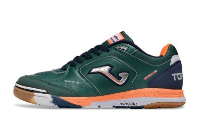 Men's Joma Top Flex IC Indoor & Futsal Low-Tops Football Shoes - Green/Silver/Blue