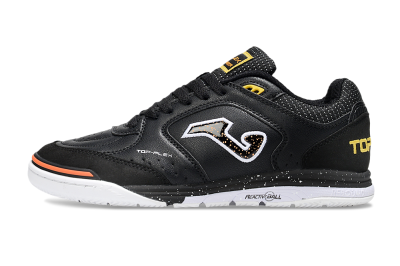 Men's Joma Top Flex IC Indoor & Futsal Low-Tops Football Shoes - White/Black/Yellow