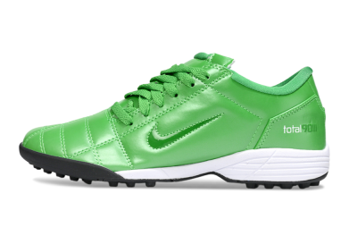 Unisex Nike Total 90 III TF Artificial Turf Low-Tops Football Shoes - Green/White